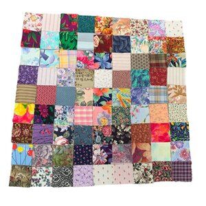 162 Precut 2" Fabric Squares Floral Sewing Quilting